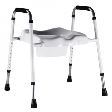 Toilet seat with legs