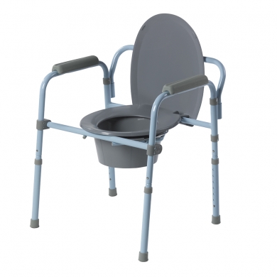 Commode chair with toilet surround